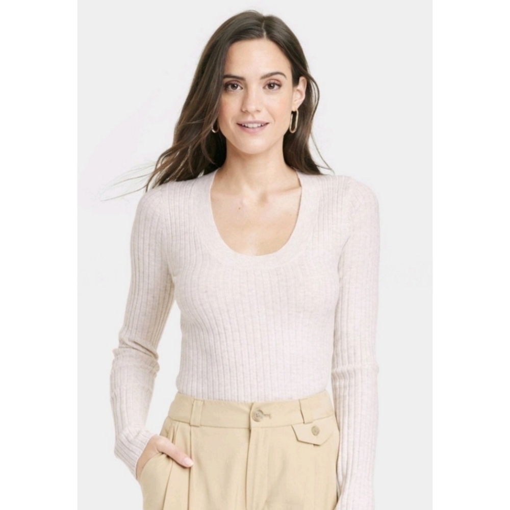 A New Day Fine Gauge Scoop Neck Sweater
